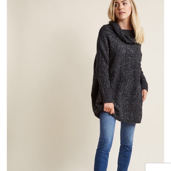 white oversized sweater dress